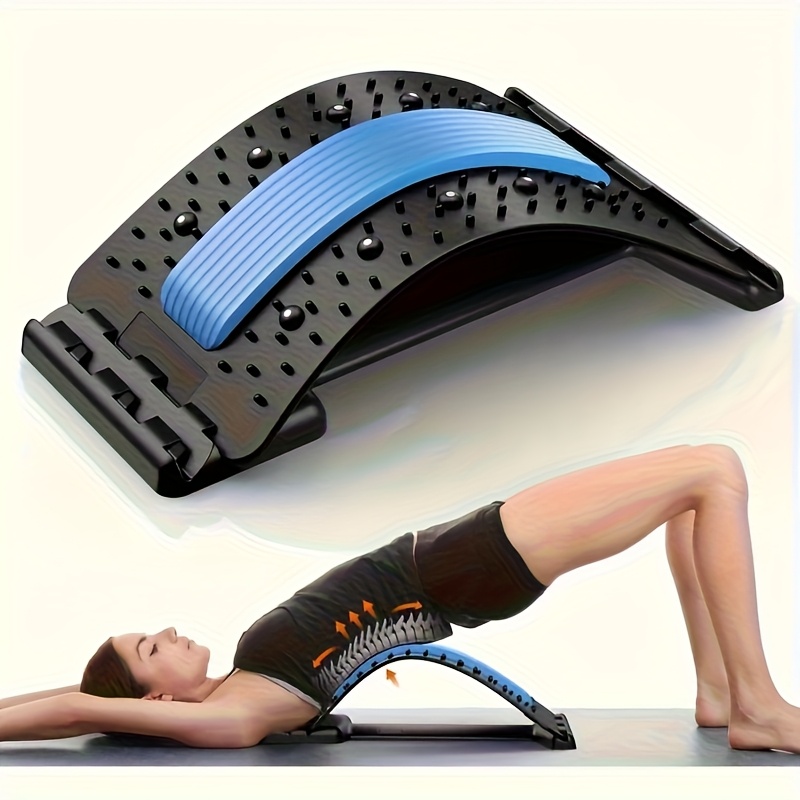 Home Gym Room - 3-stufiger Rückenstrecker Haltungskorrektur Lendenwirbelstütze Ergonomisch für