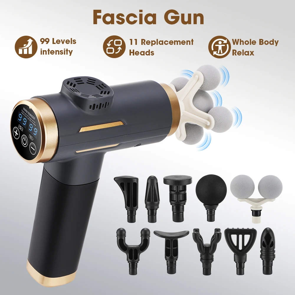 Home Gym Gear - Elektrische Faszienpistole 24W 99-Gang Einstellbar 11