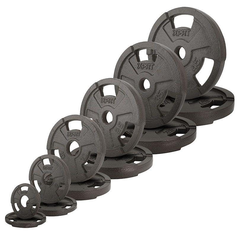 Home Gym Set - Professionelles 300LB Gusseisen-Langhantel-Set für Heimfitness mit