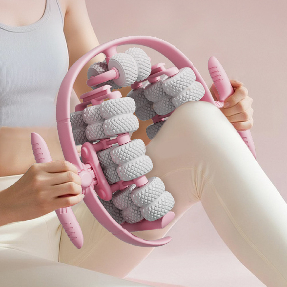 Home Gym Tools - Abnehmbarer Yoga-Beinroller, ringförmiger Massageball für Tiefengewebsmassage