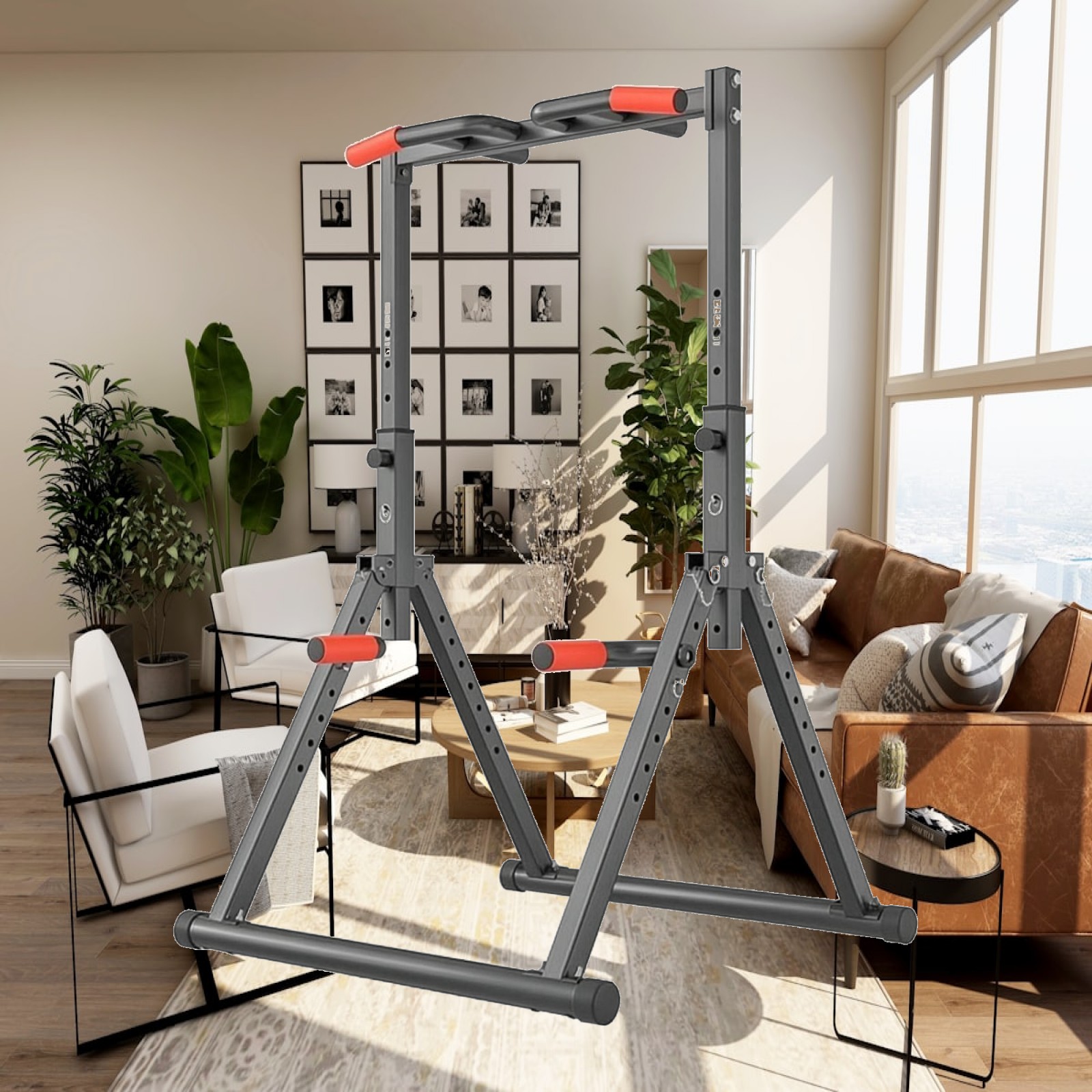 Home Gym Tools - Verstellbare Kinder-Klimmzugstange mit Schaumstoffgriff, Indoor-Krafttrainingsgerät, robustes