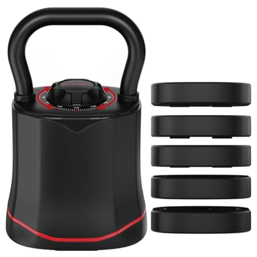 Home Gym Set - Heimfitnessgerät Verstellbare Kettlebell 6-in-1 Schnellwechsel-Sets 6,5-40